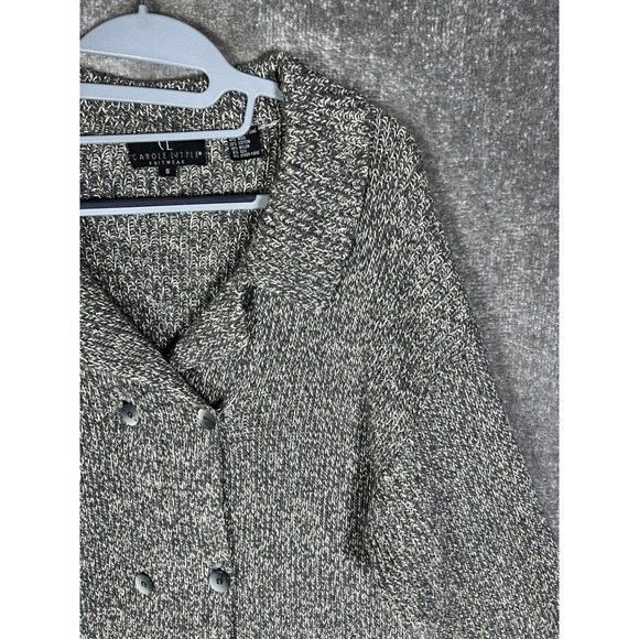 Carole Little Wool Silk Double Breasted Cardigan Sweater Vintage Womens Small - Picture 4 of 13